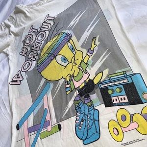 Vintage tweety front/back graphic oversized tshirt